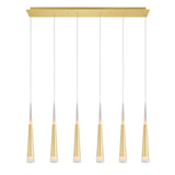 Andes Integrated LED Satin Gold Pool Table Light
