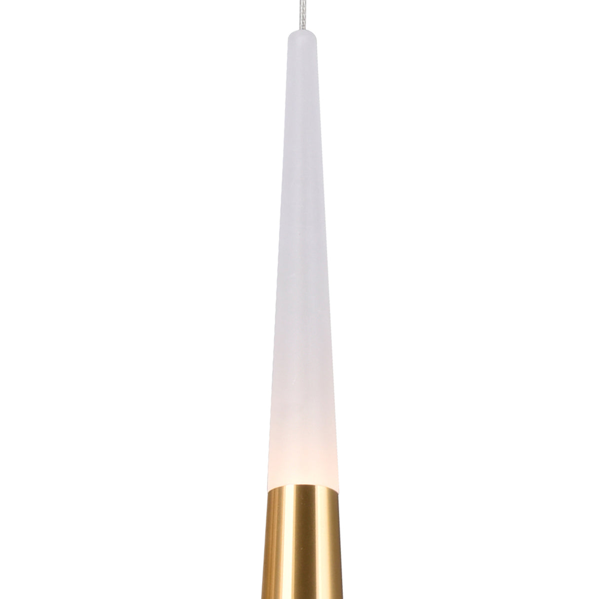 Andes Integrated LED Satin Gold Down Mini Pendant