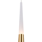 Andes Integrated LED Satin Gold Down Mini Pendant
