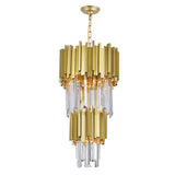 Deco 4 Light 12in Medallion Gold Mini Pendant