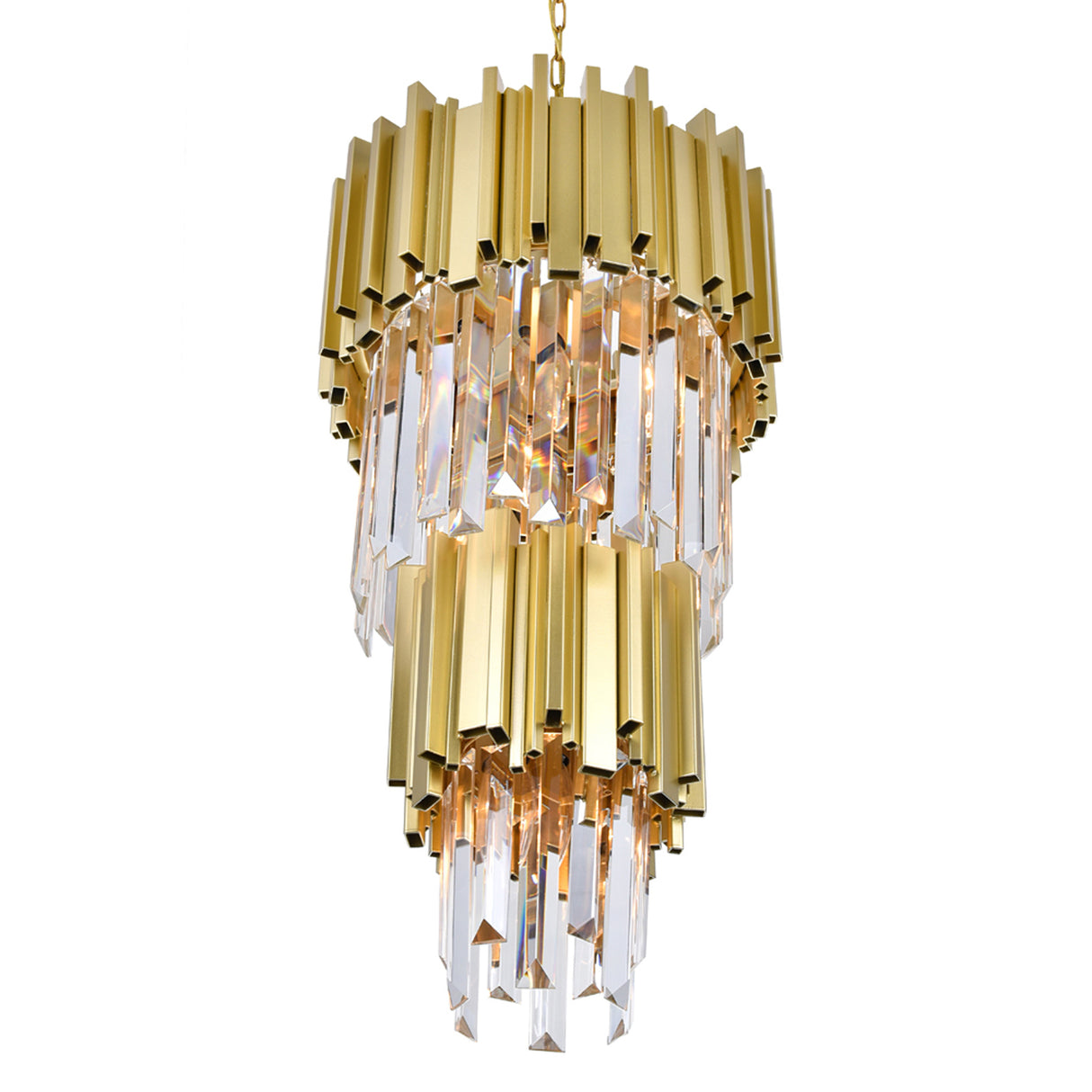 Deco 4 Light 12in Medallion Gold Mini Pendant