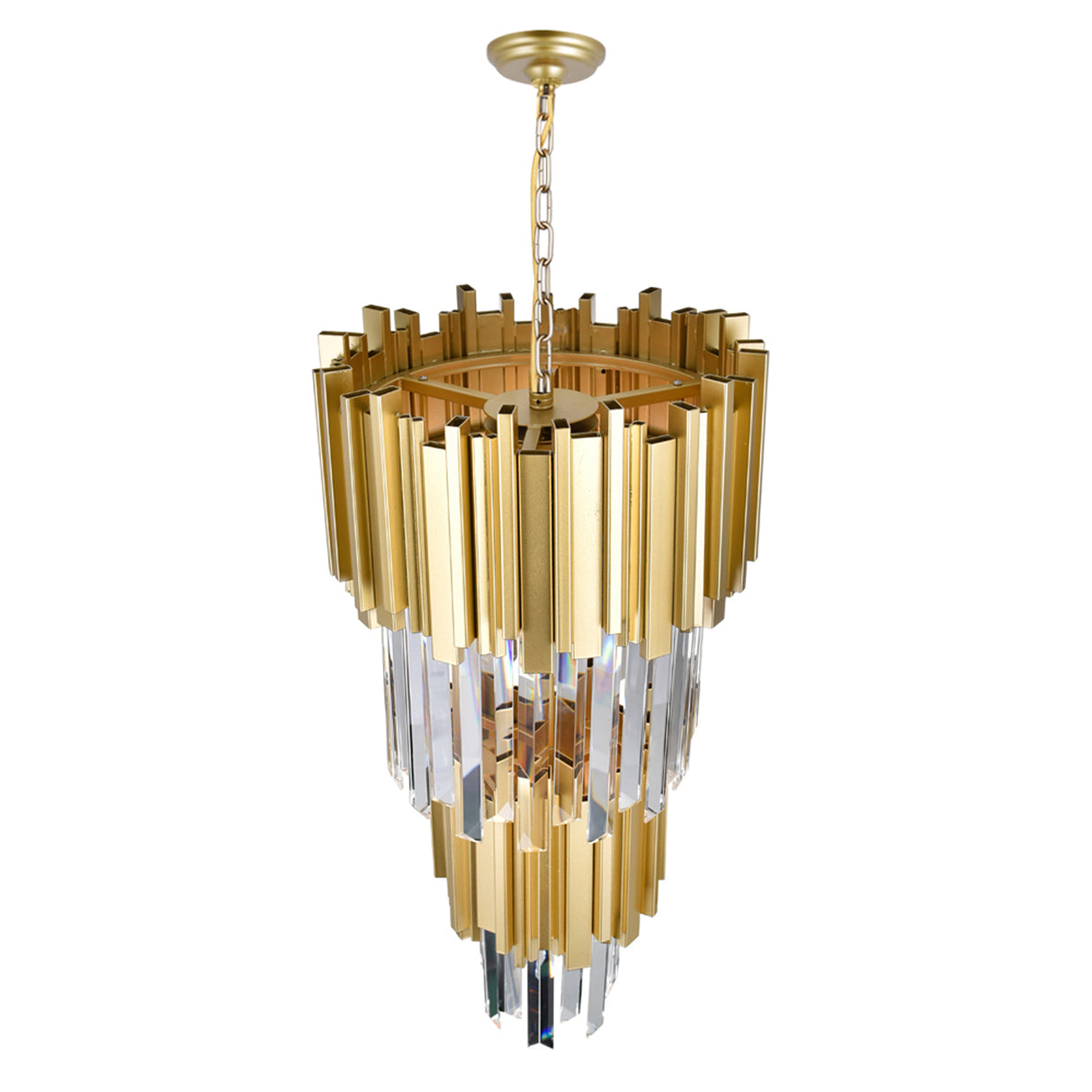 Deco 4 Light 12in Medallion Gold Mini Pendant