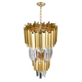 Deco 4 Light 12in Medallion Gold Mini Pendant