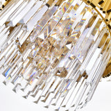 Deco 12 Light Medallion Gold Down Chandelier