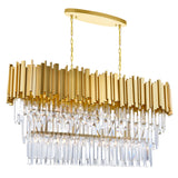 Deco 9 Light Medallion Gold Pool Table Light