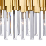 Deco 3 Light Medallion Gold Vanity Light