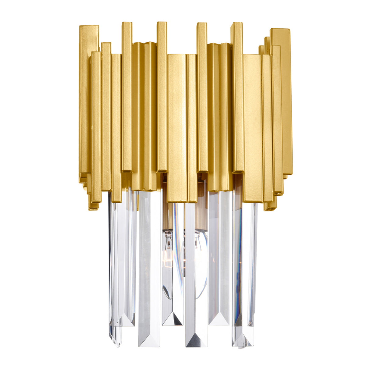 Deco 1 Light Medallion Gold Wall Light