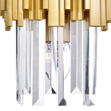 Deco 1 Light Medallion Gold Wall Light