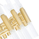 Orgue 72 Light 32in Satin Gold Chandelier