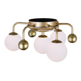 Element 4 Light 16in Sun Gold Flush Mount