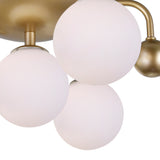 Element 4 Light 16in Sun Gold Flush Mount