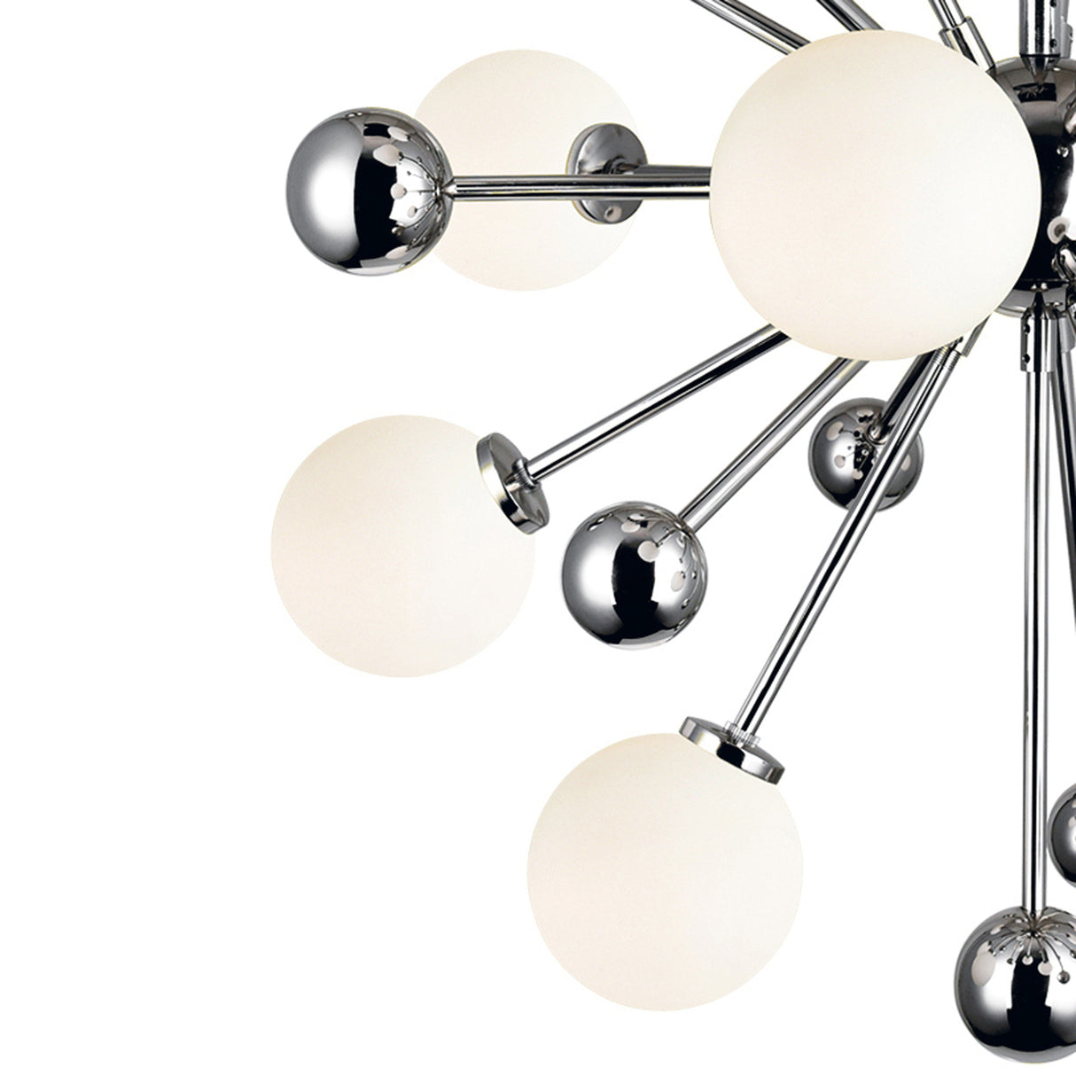 Element 8 Light Chandelier With Polished Nickel Finish