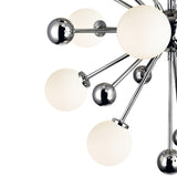 Element 8 Light Chandelier With Polished Nickel Finish