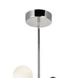 Element 8 Light Chandelier With Polished Nickel Finish