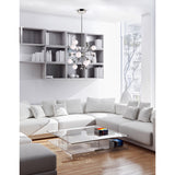 Element 11 Light Chandelier With Polished Nickel Finish