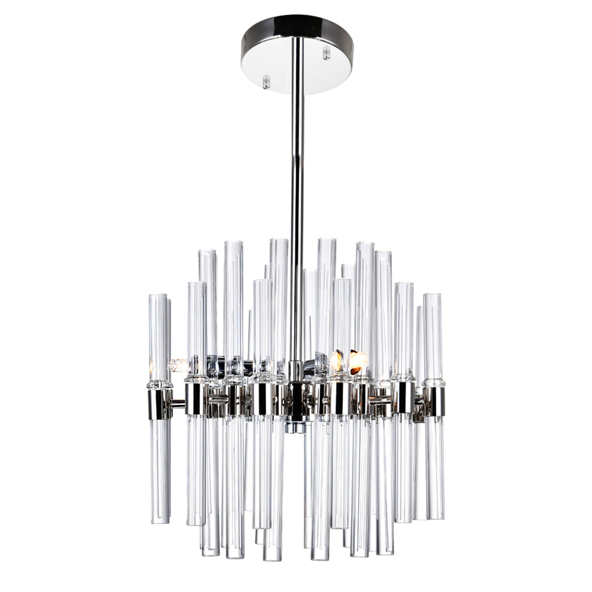 Miroir 6 Light 10in Polished Nickel Mini Pendant