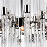 Miroir 10 Light 26in Polished Nickel Chandelier