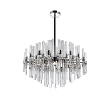 Miroir 10 Light 26in Polished Nickel Chandelier