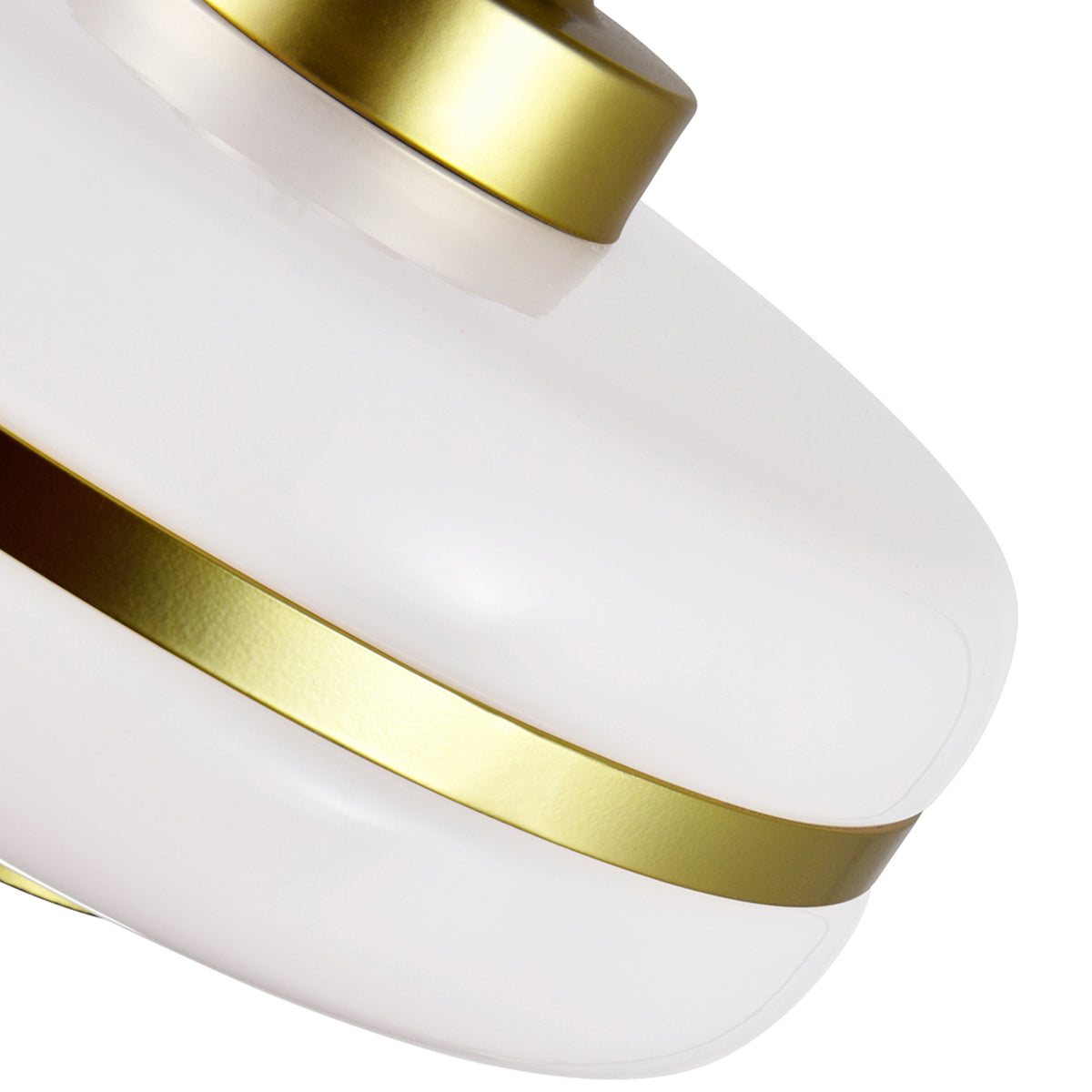 Elementary 1 Light Down Pendant With Pearl Gold Finish
