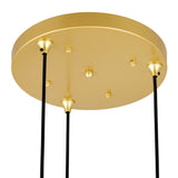 Da Vinci 3 Light 16in Brass Multi Light Pendant