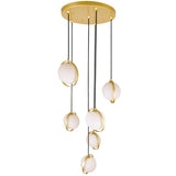 Da Vinci 6 Light 24in Brass Multi Light Pendant