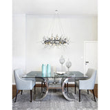 Icicle 12 Light 43in Chrome Chandelier