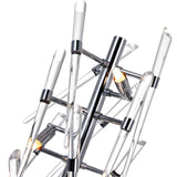 Icicle 3 Light 25in Chrome Table Lamp