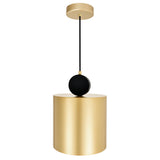 Saleen LED Mini Pendant With Sun Gold & Black Finish