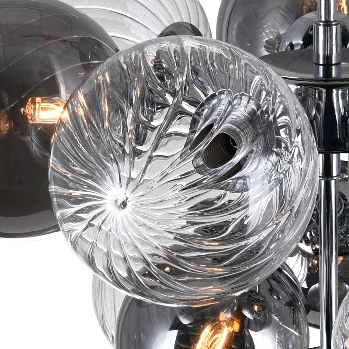 Pallocino 6 Light 16in Chrome Flush Mount