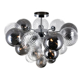 Pallocino 10 Light 25in Chrome Flush Mount