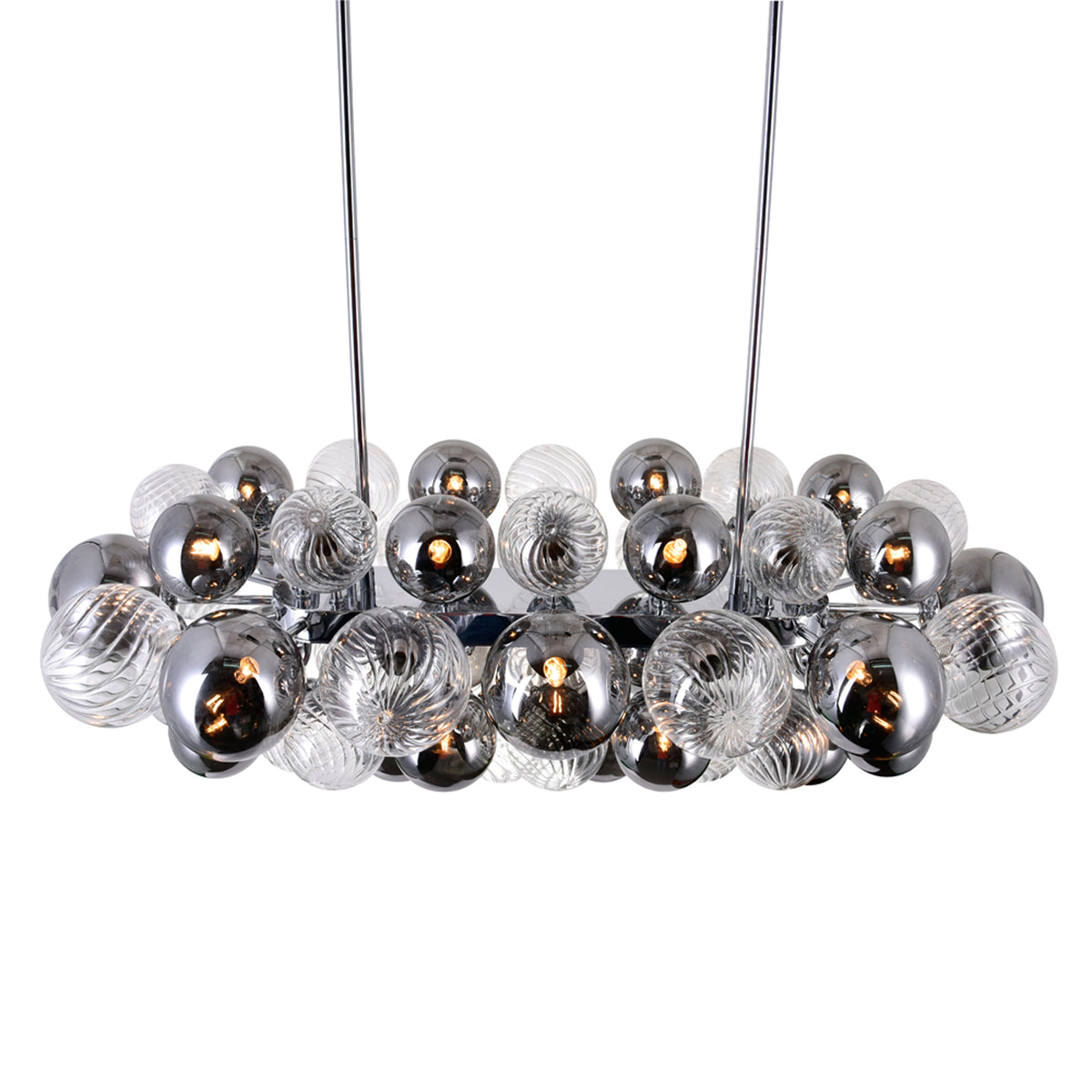Pallocino 27 Light 39in Chrome Chandelier