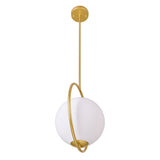 Celeste 1 Light 14in Medallion Gold Mini Pendant
