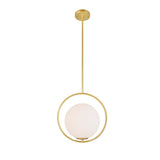 Celeste 1 Light 14in Medallion Gold Mini Pendant