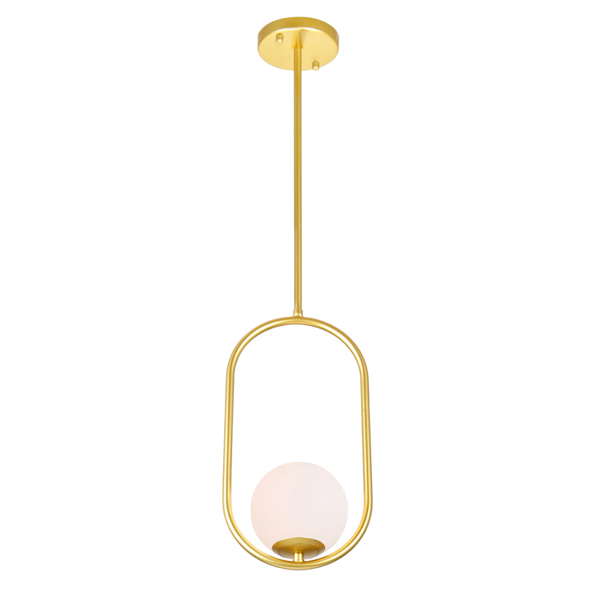Celeste 1 Light 8in Medallion Gold Mini Pendant