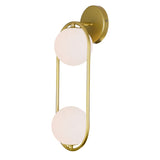 Celeste 2 Light Medallion Gold Wall Sconce