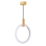 Anello LED Pendant Light With White Oak Finish