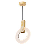 Anello LED Mini Pendant With White Oak Finish