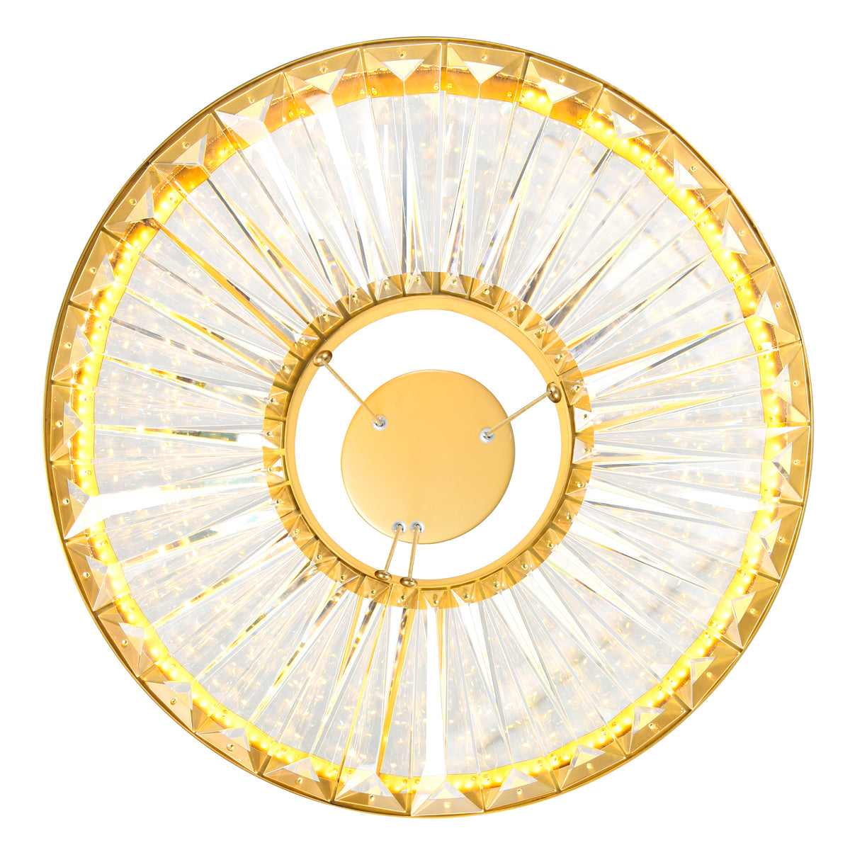 Bjoux LED Chandelier Light With Sun Gold Finish
