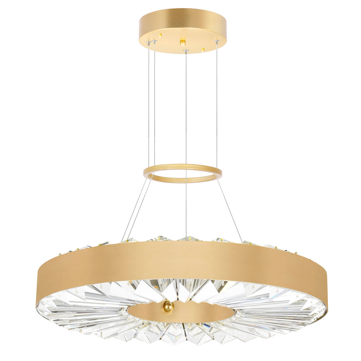 Bjoux LED Chandelier Light With Sun Gold Finish