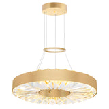 Bjoux LED Chandelier Light With Sun Gold Finish