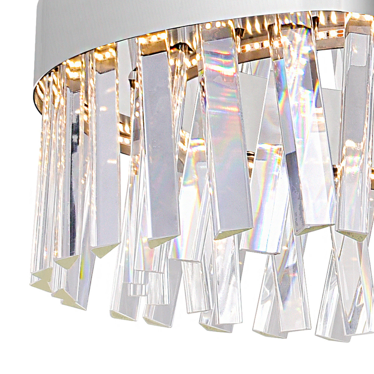 Glace Integrated LED 24in Chrome Chandelier