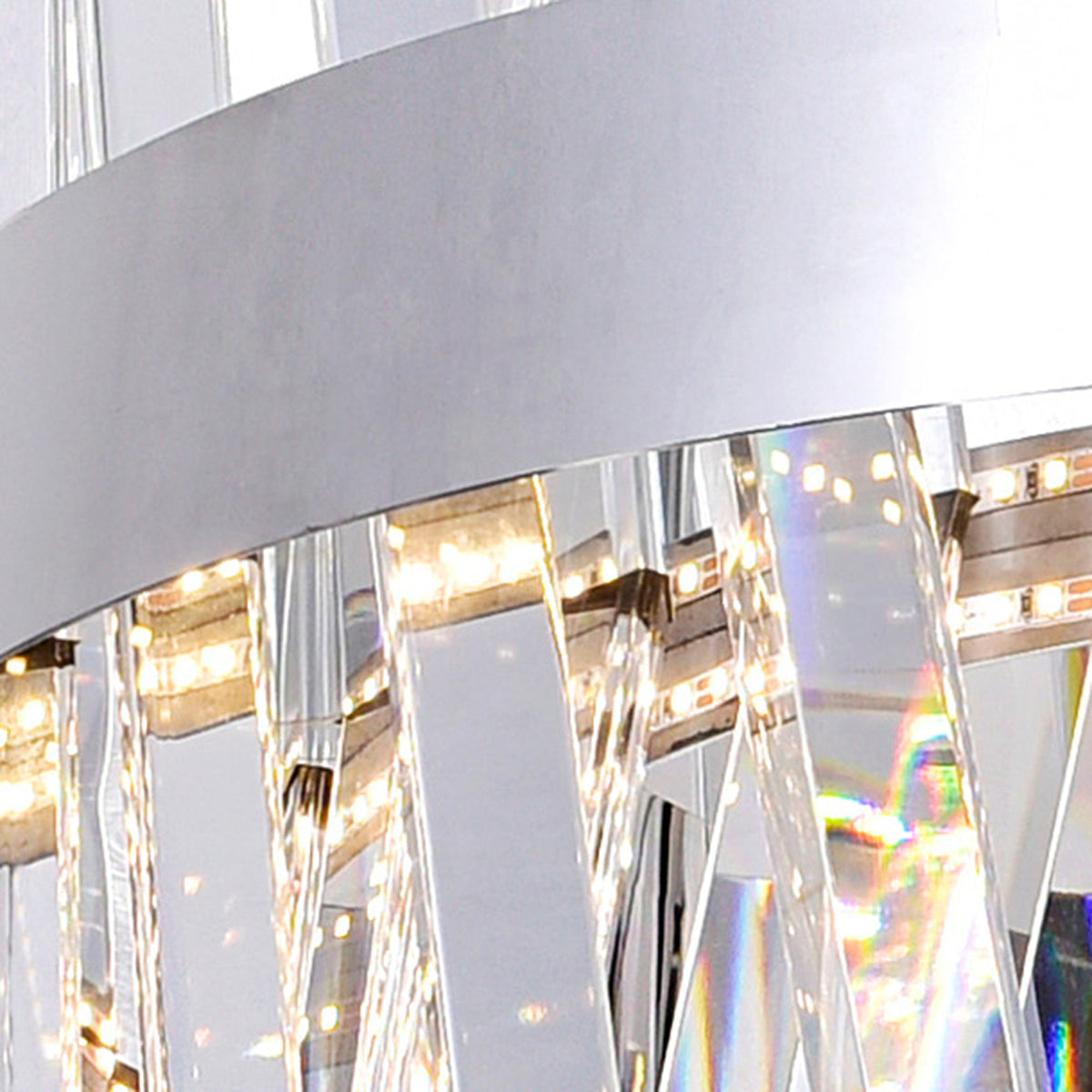 Glace Integrated LED 24in Chrome Chandelier