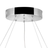 Glace Integrated LED 40in Oval Chrome Chandelier