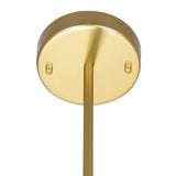 Hand Crank 12 Light Medallion Gold Chandelier