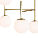 Tourch 7 Light 36in Medallion Gold Chandelier