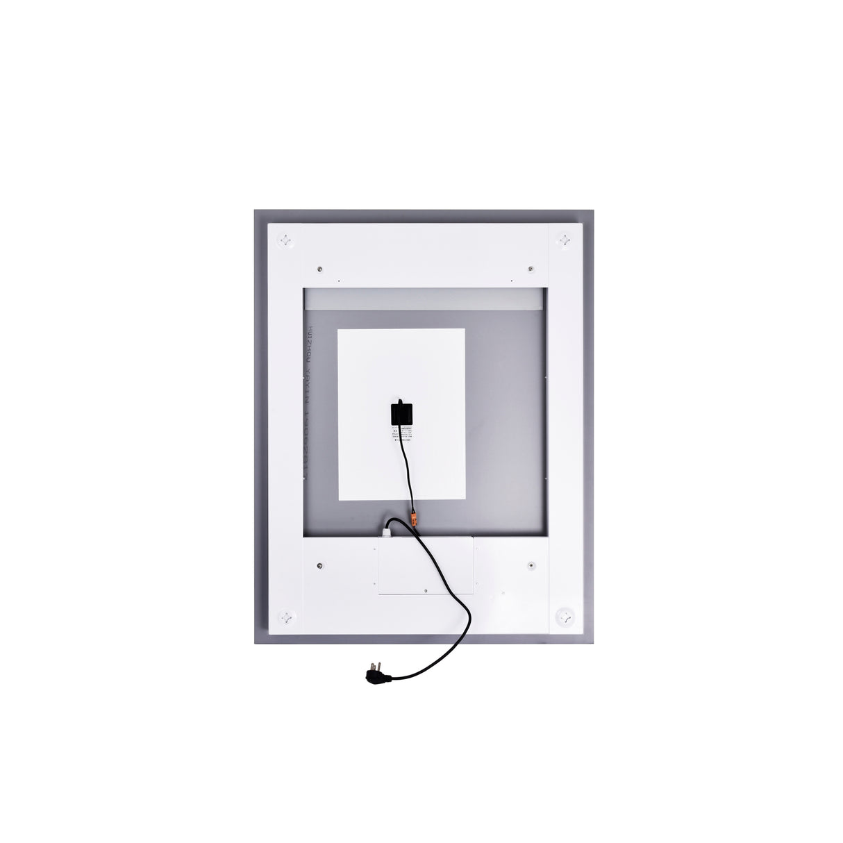 Abril Rectangular 32x40in Matte White Integrated LED Mirror