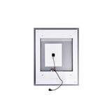 Abril Rectangular 32x40in Matte White Integrated LED Mirror