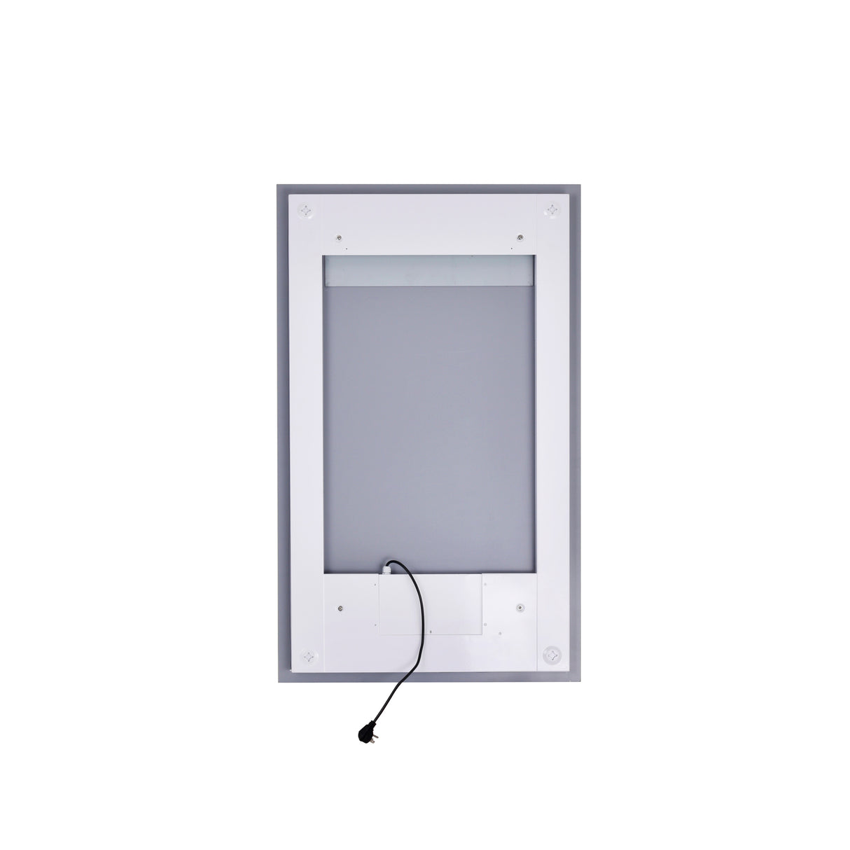 Abigail Rectangular 30x49in Matte White Integrated LED Mirror