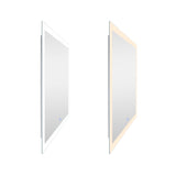 Abigail Square 36x36in Matte White Integrated LED Mirror
