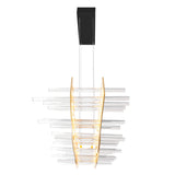 Gondola LED Chandelier With Black Finish